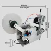 220V 110V LT-80 SEMI-Automatique Circular Emballage Machine de marqueur Auto Sticker Machine