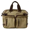 Tas Damestassen Hoge capaciteit Aktetas Handtas Canvas Laptop Vintage Casual Reisschouder Messenger Crossbody