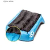 chenils (S-3XL) Grand lit pour chat et chien pour animaux de compagnie 8 couleurs Maison pour chien chaude et confortable Nid en laine douce Panier pour chien Tapis de maison Automne Maison pour chien imperméable Y240322