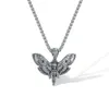 OPK Jewelry Hot Selling, Personalized and Creative Stainless Steel Skull Moth Pendant Necklace