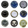 Metalowe zegary do dekoracji domu luksusowy nowoczesny design kwarc duży zegarek ścienny ze stali nierdzewnej z datą świetliste ciche, zamiatające dłonie
