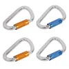 Accessori Moschettone per arrampicata su roccia Campeggio Clip di bloccaggio automatico per arrampicata resistente 25KN per discesa in corda doppia, salvataggio, accessori per escursionismo