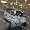 Anneaux de bande Offre spéciale Infinity tout nouveau 2019 bijoux en argent Sterling blanc clair topaze CZ diamant clé femmes mariage Vintage bande Ring2024