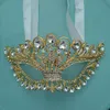 Euro-American Style Handmade Crown Rhinestone Sexy Mask Gift Gift For Marquerade Cosplay Princess Nightclub Up Up Up