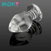 IKOKY Big Glass Butt Stimulation Anal Plug Erotic Sex Toys for Men Prostate Massager Male Masturbation Adult Products 240312