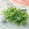 Faux Floral Greenery Artificial Flowers Cheap Plastic Lavender Fake Plants Grass Wedding Home Garden Decoration DIY Photography Props Indoor Bonsai Y240322