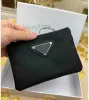 2024 Designer de luxo chaveiro bolsa de lona de nylon homens mulheres mini carteiras chaveiros preto zip bolso bolsa amante chaveiros porta-cartões chaveiro acessórios de moda