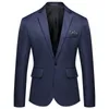 Mens Suit Coat Casual Business Wedding Long Sleeve Slim Fit Suit Single Row Button Party Office Blazer 240311