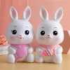 Boîtes dessin animé Piggy Banks Kids Bunny Saving Rabbit Moneybox Specie Cash Jar Pâques Animal Figurine Girl Childre