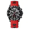 Montre Homme Luxury Men's Watch All Dial Working Watches Men's Waterproof Silicone Quartz Six Pin Sports Watch Men's Reloj Hombre