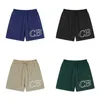 Pantalones cortos para hombres 2024SS Cole Buxton Bordado CB Pantalones para hombres Mujeres Cordón Caqui Marrón Verde CB Pantalones cortos con etiquetas J240322