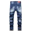 Designer Jeans Mens Denim Embroidery Pants Fashion Holes Trouser US Size 28-36 Hip Hop Distressed Zipper trousers For Male 2024 Top Sell 2029