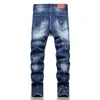 Designer Jeans Uomo Denim Ricamo Pantaloni Moda Fori Pantaloni Taglia US 28-36 Pantaloni Hip Hop Distressed Cerniera per uomo 2024 Vendita superiore 2029