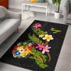 Teppiche Tonga Polynesian Bereich Teppich Plumeria Tribal Bodenmatte rutschfest Esszimmer Wohnzimmer weich Schlafzimmer Teppich