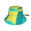 Berets Beautiful Modern Colorful Pattern Beanies Knit Hat Seamless Retro Geometrical Dots Yellow Blue Green Decorative