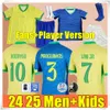 24 25 Brazylia Vini Jr. Piłka nożna Brasil Casemiro 2023 Drużyna narodowa G. Jesus P.coutinho Men Kit Kit Home Away L.Paqueta T.Silva Pele Football Shirt Mundur