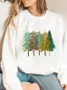 Women's Hoodies Tree Lovely Letter 90s Trend Women Ladies Print Holiday Pullovers Christmas Year Fashion Clothing Graphic Sweatshirts