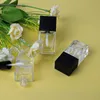 8ml /10ml Empty Glass Lip Gloss Tube Square Flat Lip balm Bottle Liquid Lipstick Refillable Cosmetic Container