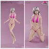 Action Toy Figures Jiaou Doll 1/6 Flexibel kvinnlig sömlös kropp 12-tums Asiatisk Europen Liten Mid Large Breast Action Figur Multicolor Skin Body 240322