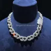 Verkoopproducten Moissanite Jewelry ketting Hip-Hop Gold Poled VVS Diamond Luxe Cubaanse ketting