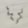 Ankomst 35x11mm 100 st Zinklegeringsgeometri -kontakter för handgjorda halsbindningar DIY -delar smyckesfyndkomponenter 240309