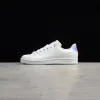 Klassiska läder löpskor White Black Red Pink Blue Gold Superstars 80s Pride Sneakers Super Star Womens Mens Sport Casual Shoe 36-45