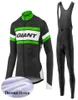 Team Cycling Winter Thermal Fleece Jersey-Trägerhosen-Sets neues MTB-Fahrrad Quickdry Wear Long Sport U6040154853049200545