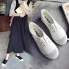 Casual Schuhe 2024 Förderung Flache Frauen Müßiggänger Mode Turnschuhe Leinwand Frau Frühling/Herbst Slip-on Weiß Damen