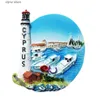 Fridge Magnets European Cyrus 3D Flavour Fridge Magnet Tourist Souvenirs Refrigerant Magnetic Stickers Travel Collection Gifts Y240322