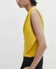 New Design 100% Linen Solid Solor V-neck Tshirt Casual and Elegant Sleeveless Top for Women