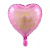 Dekoracja 10pcs impreza 18 -calowa drukowana hiszpańska matka folia balony Dzień Matki Kształt serca Hel Love Globos Decor Mama Balloon Gifts '