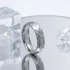 6 mm roestvrijstalen ringen band fijne sieraden verlovingsvrouwen trouwring voor mannen vrouwen
