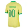 2024 CASEMIRO JESUS Brasilien Fußballtrikots RICHARLISON Camiseta RAPHINHA PAQUETA VINI JR RODRYGO Brasilien Maillots Fußballtrikot Männer Kinder Uniform FANS Spieler