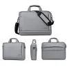 Ryggsäck unisex oxford portfölj bärbara väskor affärskontor handväskor dokument förvaring väska fast färg vattentäta resväskor xa755zc