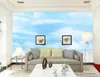 Wallpapers Custom Self Adhesive 3D Po White Cloud Blue Sky Background Murals Home Decoration Living Room Bedroom Waterproof