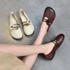 Casual Shoes 2024 Spring Forest Handmade Flowers Genuine Leather Women's Flat Heel Soft Sole Top Layer Cowhide Single