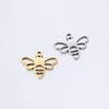 Charms 5st/Lot Hollow Bees Kawaii rostfritt stål smycken grossist små eleganta hängar armband örhängen som märker tillbehör