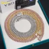 Factory Directly Sales Hip Hop Jewelry Good Price 925 Silver Cuban Link Chain Vvs Moissanite 10mm Iced Out Cuban Necklace