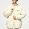 Giacche imbottite giapponesi Uomo Donna Cotone Giacca da baseball in puro colore solido Harajuku Cappotto oversize casual Coppia invernale Streetwear 240309