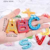 Fridge Magnets 1 set of magnetic learning letters refrigerators magnetic refrigerant stickers wooden educational toys for children Y240322