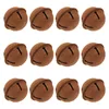 Party Supplies 12pcs Bells Christmas Rusty Bell Decor Ornaments Vintage Craft With Star Cutouts For Holiday Home Decoration