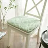 Pillow 1PC Oval Plush Dining Chair Seat For Home Thickened Warm Non-slip Car Sofa Removable And Washable S 40x43cm