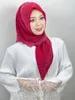 Vêtements ethniques Foulard musulman 8 couleurs Qualité Solide Square Hijab Lady Châle Accessoires repassés Ramadan