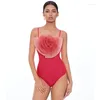 Maillots de bain pour femmes 2024 élégant Rosa Muscosa dégradé une pièce maillot de bain et jupe été femmes maillots de bain maillot de bain