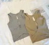Hemden für Frauen Designer Tank Frauen Fiess Bralette ärmellose Sommersportweste reine Baumwolle sexy offenes Rücken vielseitig mit Brustpolstern für innere und äußere Verschleiß