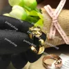 Anéis de banda Série Panthere Anel brilhante 18 K dourado marca reproduções oficiais estilo clássico anéis de alta qualidade design de marcas presente requintado presente de aniversário