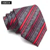 Bow Ties 8cm Mens Tie Striped Patterned Fashion Man Necktie Neck Jacquard Woven Ascot Cravat Neckwear For Gentleman Wedding Party