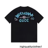 Designer High-versie G-familiesamenwerking BL lentezomer T-shirt van zuiver katoen met korte mouwen en unisex basis NK6N