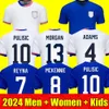 2024 PULISIC MCKENNIE Jersey de futebol SMITH MORGAN BALOGUN MUSAH ADAMS América Camisa de futebol Estados Unidos Camisetas casa fora EUA Homens Mulheres Kit Uniforme