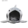 kennels pens Hot Sell Dog Bed Shark Mouse Shape Washable House Pet Bed Cat House Removable Cushion Pet Bed Shark Dog House For Small Dog Y240322